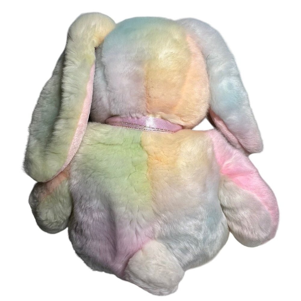 Vintage Ty Hippie Hippy Pastel Watercolor Bunny Rabbit Plush Stuffed Animal 13" - Picture 5 of 13